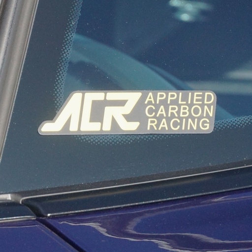 [PRT-001-009 ACR Sticker, Brushed Aluminum, Yellow with Black Background] PRT-001-009 ACR Sticker, Brushed Aluminum, Yellow with Black Background